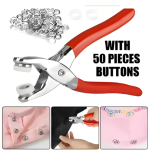 Metal Snap Button Press Plier Kit with 50 Pcs Snap Buttons