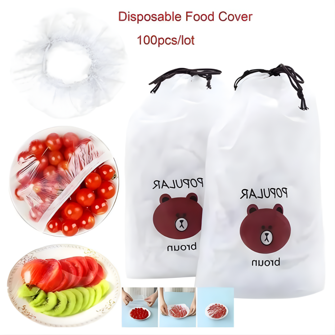 100Pcs Reusable Elastic Food Storage Covers - Image 4
