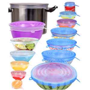 6 PCS Silicone Stretch Lids Food Covers