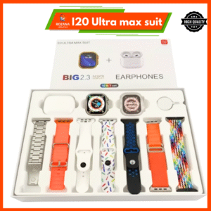 I20 Ultra Max Suit 10-in-1 Smart Watch With earbuds