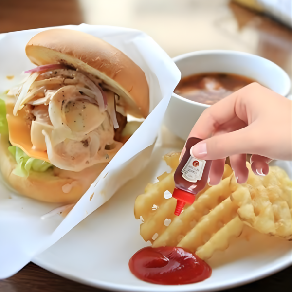 Mini ketchup bottles pair - Image 5