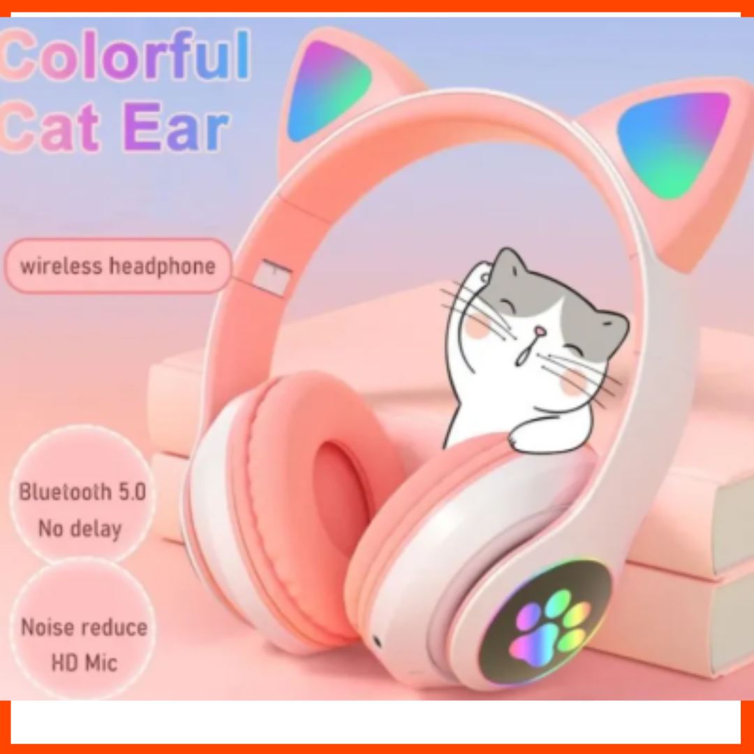 Cat Ear Wireless Bluetooth Headphones with LED Lights - Image 9