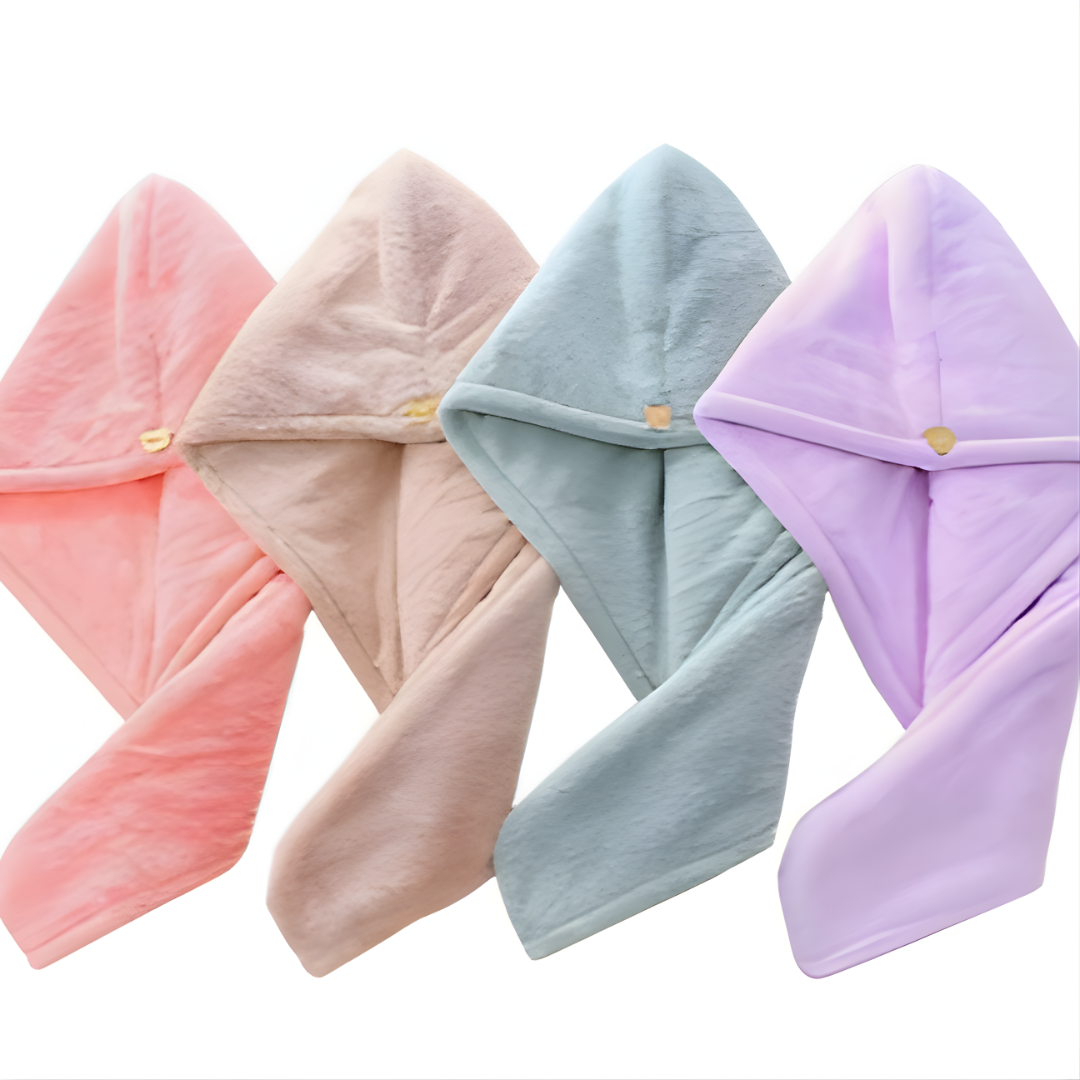 Quick Dry Hair Drying Towel Cap for Women - Image 5